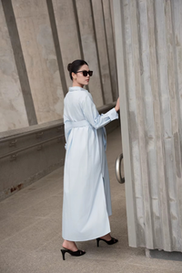 Women's Oversized Loose Fit Pregnancy Maternity Maxi Dress Casual Outwear Breathable Lightweight Woven Eco-Friendly Summer 100% - Product Image 2