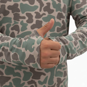 Sudadera con Capucha de Pesca de Manga Larga para Hombre, Camuflaje, Marca Personalizada, Protección Anti-UV, Impresión por Sublimación, 100% Poliéster, UPF 50, 140 - Product Image 3