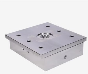 Plaque de montage en aluminium usinée CNC de haute précision avec trou central |   Composant industriel personnalisé - Product Image 2