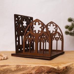 Engraved High Quality Wooden Reading <b>Shelf</b> with Book Rest Beverage Stand <b>Desktop</b> Storage Modern Design for Home Office Study - Product Image 3