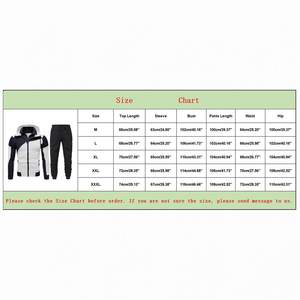 Ensemble de survêtement d'hiver décontracté pour homme grande taille personnalisé, élégant, léger, confortable, thermique, respirant, 100% coton, pour la course à pied - Product Image 5