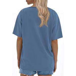 เสื้อยืดคอกลมโอเวอร์ไซส์สีดำล้วน ผ้าฝ้าย 100% เป็นมิตรกับสิ่งแวดล้อม สไตล์ลำลอง พิมพ์โลโก้ แขนสั้น ใส่ได้ทั้งชายและหญิง - Product Image 6