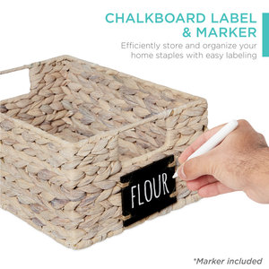 Handmade Rustic Seagrass Decorative Organizer <b>Woven</b> <b>Basket</b> - Product Image 5