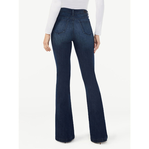 High Quality Lightweight Casual <b>Denim</b> Straight Breathable Plus Size High Waist Jeans from Pakistan - Product Image 4