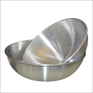 Ensemble de 3 bols en aluminium avec couvercle et poignées latérales, finition miroir, robustes et solides, compatibles lave-vaisselle, faciles à nettoyer - Product Image 5