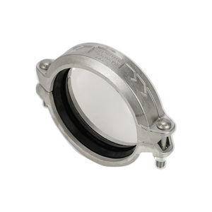 [KOSHUR] Raccord rigide de 2-1/2 pouces pour solution de plomberie polyvalente en acier inoxydable, collier métallique robuste pour conduites - Product Image 1
