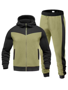 Baby Boys' Reversible Color-Blocked Fleece Hoodie Zip-Up Design Diagonal Pockets Elastic Waist 100% Cotton Bangladesh - Product Image 3