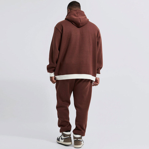 High Quality Tracksuits Plain Blank Two Piece Jogger Set Track Suit For <b>Men</b> - Product Image 4