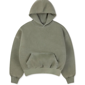 Sudadera con Capucha Unisex de Color Sólido, Corte Holgado, Algodón, Manga Larga, Estilo Casual Urbano para Otoño e Invierno - Product Image 1