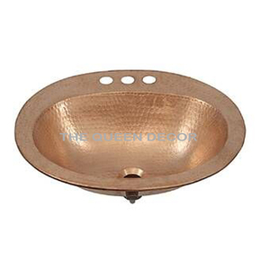 Hammered Copper Pedestal Sink Handmade Vessel <b>Basins</b> Unique Bar Sink Manufacturer Supplier Wholesaler - Product Image 1