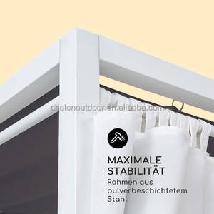 كرسي استلقاء فاخر للشاطئ وحمام السباحة في الهواء الطلق مع مظلة، سرير نهاري للفنادق، مظلة، جازيبو، بيرجولا - Product Image 5