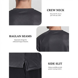 Camiseta Deportiva Extra Grande para Hombre, Transpirable, Agradable al Tacto, Mezcla de Poliéster, Corte Holgado, Camiseta de Verano a Bajo Precio - Product Image 4