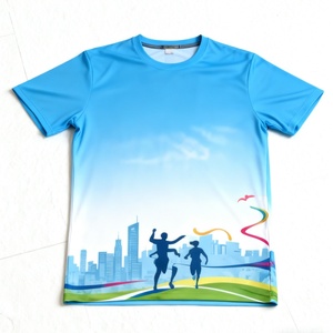 Quick Drying Running <b>Tshirt</b> With Logo for Men and Women Personalized Marathon Sports Professional Sublimation T-shirt - Product Image 1