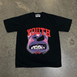 T-shirts pour hommes en coton 100% surdimensionnés, respirants, de grande taille, avec impression personnalisée, logo personnalisé, streetwear - Product Image 3