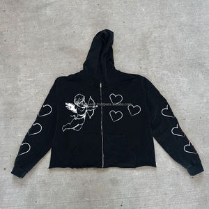 ชุดซับเหงื่อสำหรับผู้ชายกางเกงซับเหงื่อผ้าฝืดแบบมีฮู้ดสำหรับนักวิ่งวิ่งพร้อมซิปโลโก้ออกแบบได้ตามต้องการ - Product Image 2