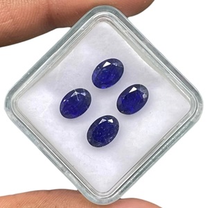 Zafiro Azul Natural 7x5mm Corte Ovalado, Gemas Sueltas Extraídas de la Tierra a Precio Mayorista, Lote de Piedras de Zafiro a Granel para Fabricación de Joyas - Product Image 2