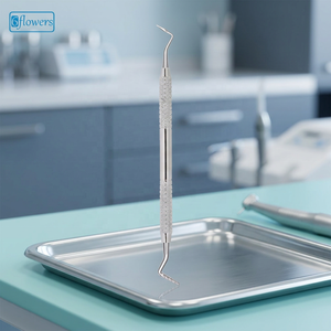Instrument de remplissage dentaire Sixflowers, manuel, classe I, en acier inoxydable, outil à double extrémité pour le nettoyage et le remplissage des dents - Product Image 2