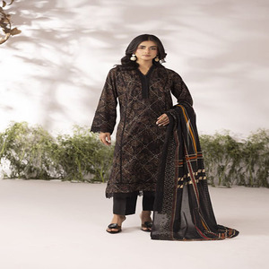 Costume en coton pour femmes indiennes et pakistanaises CHRIZMA, Salwar Kameez ethnique, design Karandi, prix bas, robe pour mariages et fêtes, adultes - Product Image 1