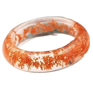 กำไลเรซิ่นทำมือคุณภาพดีที่สุดสำหรับผู้หญิง สีสันสดใส เงางาม กันน้ำ น้ำหนักเบา เครื่องประดับแฟชั่น - Product Image 1