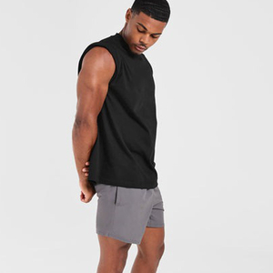 เสื้อยืดโอเวอร์ไซส์ผู้ชายผ้าฝ้ายสำหรับฤดูร้อน ระบายอากาศได้ดี คุณภาพสูง ทรงหลวมไหล่ตก สีดำ ทรงบ็อกซี่  หน้าเสื้อเรียบ แขนสั้น - Product Image 5