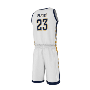 Maillot et short de basket-ball d'équipe réversible personnalisé par sublimation respirante à la mode uniformes de basket-ball réversibles - Product Image 3