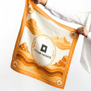 Custom Printed <b>Silk</b> Handkerchief Made in Vietnam Premium <b>Silk</b> <b>Scarf</b> for Women Wholesale - Product Image 2