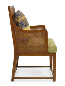 Modern Wooden <b>Dining</b> <b>Armchair</b> with Upholstered Seat and Solid Back for Living Room Home Furniture - Product Image 1