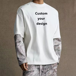 Camiseta de Manga Larga Extra Grande de Doble Capa Personalizada, Camiseta de Camuflaje con Estampado Personalizado para Hombre - Product Image 2