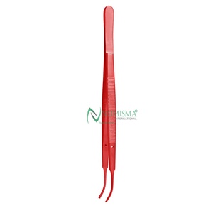 Pince chirurgicale de qualité supérieure, rouge, 7 pouces, à pointes dentelées délicates en acier inoxydable, certifiée CE - Product Image 4