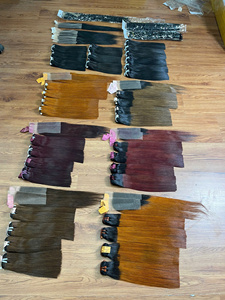 Extensiones de cabello vietnamita liso y brillante de colores, muy vendidas, sin enredos ni caída, colores personalizables. - Product Image 3