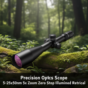 Precision Optics Scope 5-25x50mm 5x Zoom <b>Zero</b> Stop Illuminated Reticle - Product Image 3