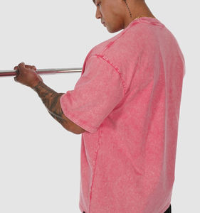 American Size T-<b>shirts</b> 250 GSM 100% Cotton Heavyweight T <b>Shirts</b> Custom Logo <b>Mens</b> Oversized Plus Size T-<b>shirts</b> PUFF Print - Product Image 6