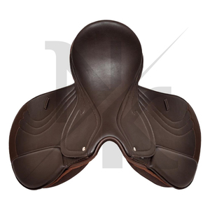 Selle de saut professionnelle en cuir véritable, durable, pour l'équitation, couleur personnalisée, produit d'équitation anglaise en provenance d'Inde - Product Image 2