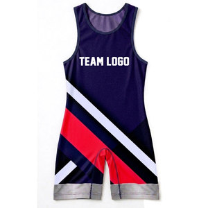 Combinaison de lutte pour hommes de haute qualité, extensible, légère, respirante, à séchage rapide, en spandex/polyester, avec logo personnalisable sur le devant - Pas cher - Product Image 6