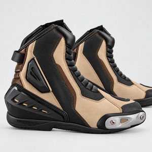 Botas de Motocicleta Impermeables y Transpirables con Bloques de Color, Botas de Montar de Caña Alta con Puntera Reforzada, Unisex - Product Image 3