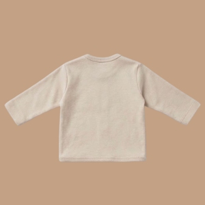 <b>Cot</b> & Candy Organic Baby Clothing <b>Set</b>-Kimono Top with Footed Diaper Pant in Grey - Product Image 3