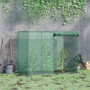 Mini Serra Moderna Facile da Montare con Struttura in Acciaio Zincato e PVC/PE per Uso Domestico e Giardino - Product Image 1