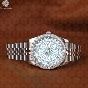 Charm Jewells Men's Stainless Steel <b>Watch</b> <b>Case</b> Analog Mechanical Folding Clasp 20mm Band 11mm Thickness 10 bar Water Resistant - Product Image 1