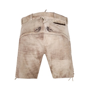 Pantalones Cortos de Cuero Premium para Hombre, Estilo Bávaro Alpino, Bordados, Clásicos, Tejidos, Sólidos, Casuales, Venta al Por Mayor - Product Image 2