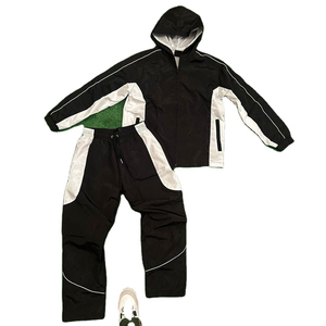 Nouvelle veste coupe-vent élégante pour homme avec fermeture éclair, ensemble coupe-vent fin d'hiver, survêtements en nylon en gros, OEM - Product Image 3