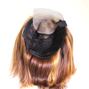 Abrace un estilo atemporal con la peluca corta estilo bob marrón hecha con cabello humano real, que ofrece una textura suave y una elegancia natural para el día a día. - Product Image 3