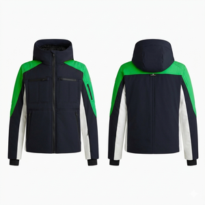 Chaqueta de Esquí para Hombre, Diseño Personalizado, Cierre de Cremallera, Transpirable, Impermeable, Antidesgarro, Secado Rápido, con Capucha, Protección UV, para Actividades de Esquí - Product Image 1