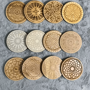 Bamboo <b>Coaster</b> eco bamboo and shell inlay material for drink <b>coaster</b> <b>table</b> styling and decoration Vietnam - Product Image 6