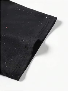 Nueva Camiseta Personalizada con Pedrería de Estrellas para Hombre, Estilo Urbano, con Gráficos de Cristal, Fabricante OEM Geo Brothers - Product Image 2