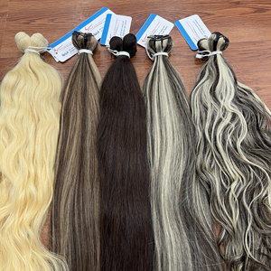 Extensions de cheveux vietnamiennes colorées en trame, cheveux humains blonds, bruns, ombrés, fournisseur de haute qualité, prix de gros - Product Image 1