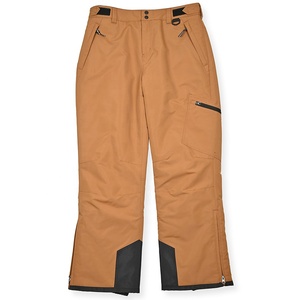 Pantalones de exterior de alta calidad, cortavientos e impermeables, para esquí y senderismo, estilo casual con frente plano, ropa multibolsillos para hombre, personalizable. - Product Image 1