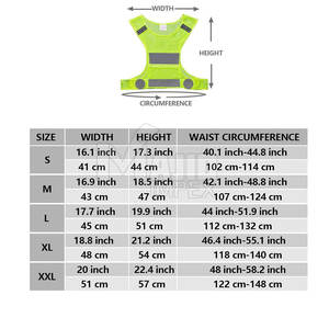 Gilet de course léger haute visibilité, équipement de sécurité réfléchissant pour l'exercice physique en extérieur, gilet de course haute visibilité réfléchissant - Product Image 6