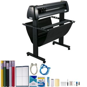 Máquina Cortadora de Vinilo de 34 Pulgadas con Impresora de Vinilo Manual, Pantalla LCD, Plotter, Herramienta de Corte de Letreros, Herramientas para Vehículos SignMaste - Product Image 1