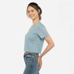 T-shirt court décontracté pour femmes, léger et confortable, vêtements de mode d'été - Product Image 1