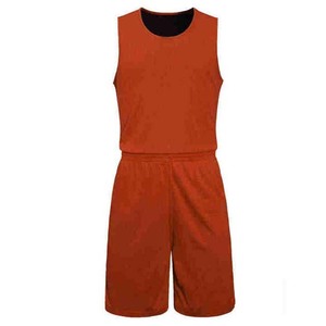 Conjunto de Camiseta de Baloncesto Naranja para Hombre, Camiseta sin Mangas con Pantalones Cortos, Ropa Deportiva Transpirable de Poliéster, Corte Regular, para Todas las Temporadas - Product Image 2